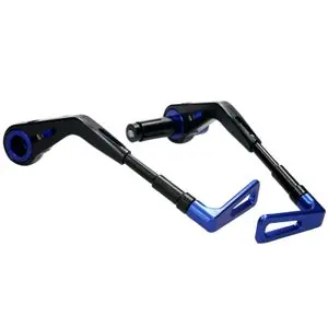 Alennus Voca Racing FREIN CNC ALU - BLEU DIAM INTERIEUR GUIDON 14 mm LONGUEUR REGLABLE 130 - 148 mm PAIRE Universal Suojausvipu